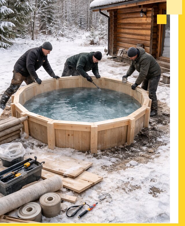 Изготовление и установка ледяных купелей под ключ в Медногорске